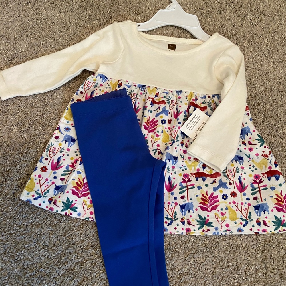 Tea Collection dress & leggings set